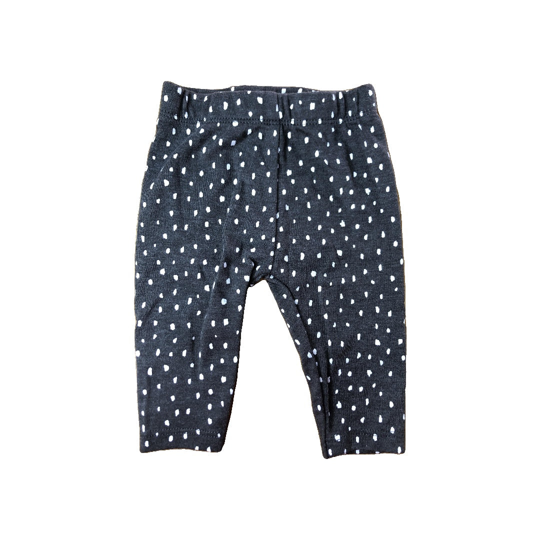 PL Baby Girls Grey | polka dot | White Pants Size: 0-3 months Grey | polka dot | White