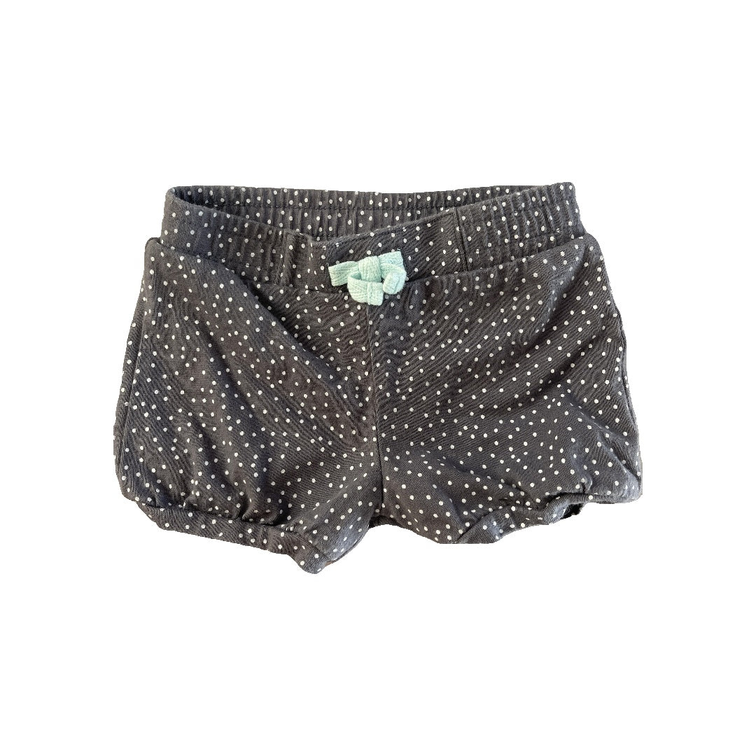 Jumping Beans Girls Grey | polka dot | White Shorts Size: 6-9 months Grey | polka dot | White