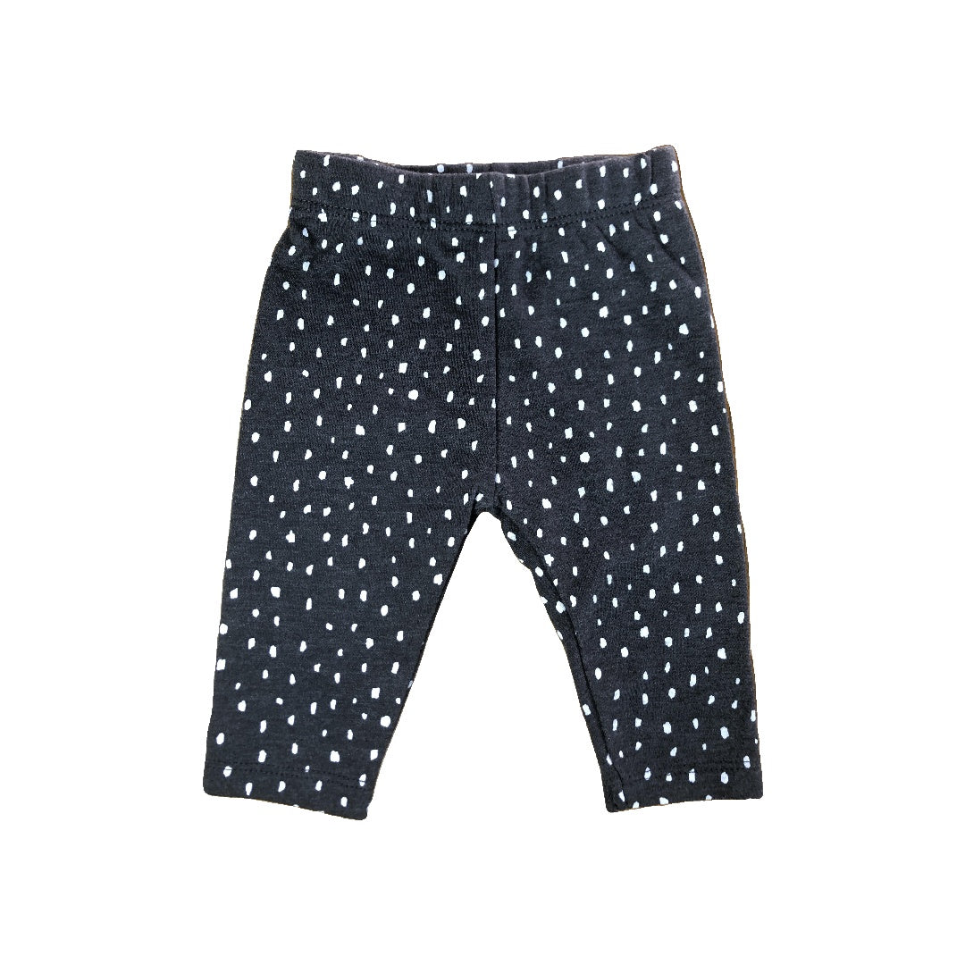PL Baby Girls Grey | polka dot Pants Size: 0-3 months Grey | polka dot