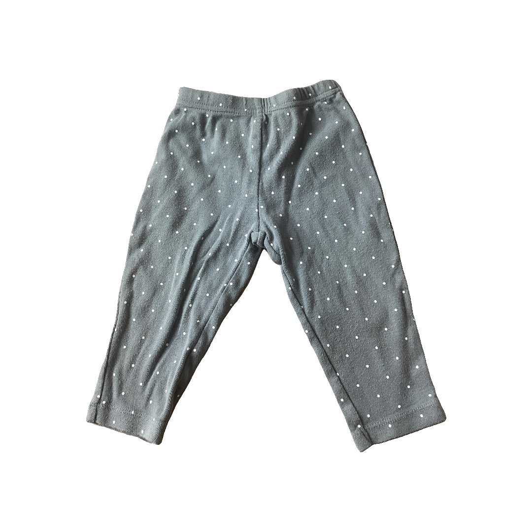 Unisex Grey | polka dot Pants Size: 9 months Grey | polka dot