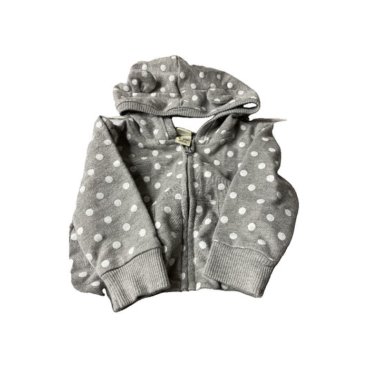 cherokee Unisex Grey | polka dot Sweatshirt Size: 6-9 months Grey | polka dot