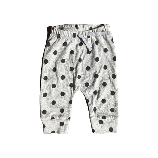 Gap Girls Grey | polka dot Pants Size: 0-3 months Grey | polka dot