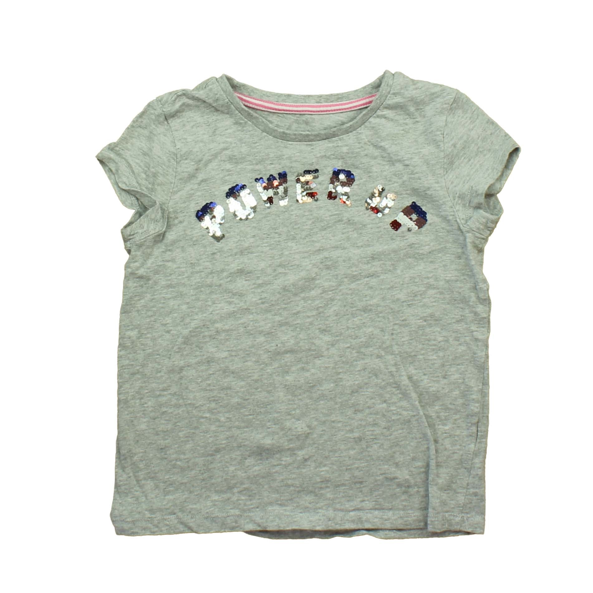 Rockets Of Awesome Girls Grey | Power Up | Sequins T-Shirt Size: 12 Years Grey | Power Up | Sequins