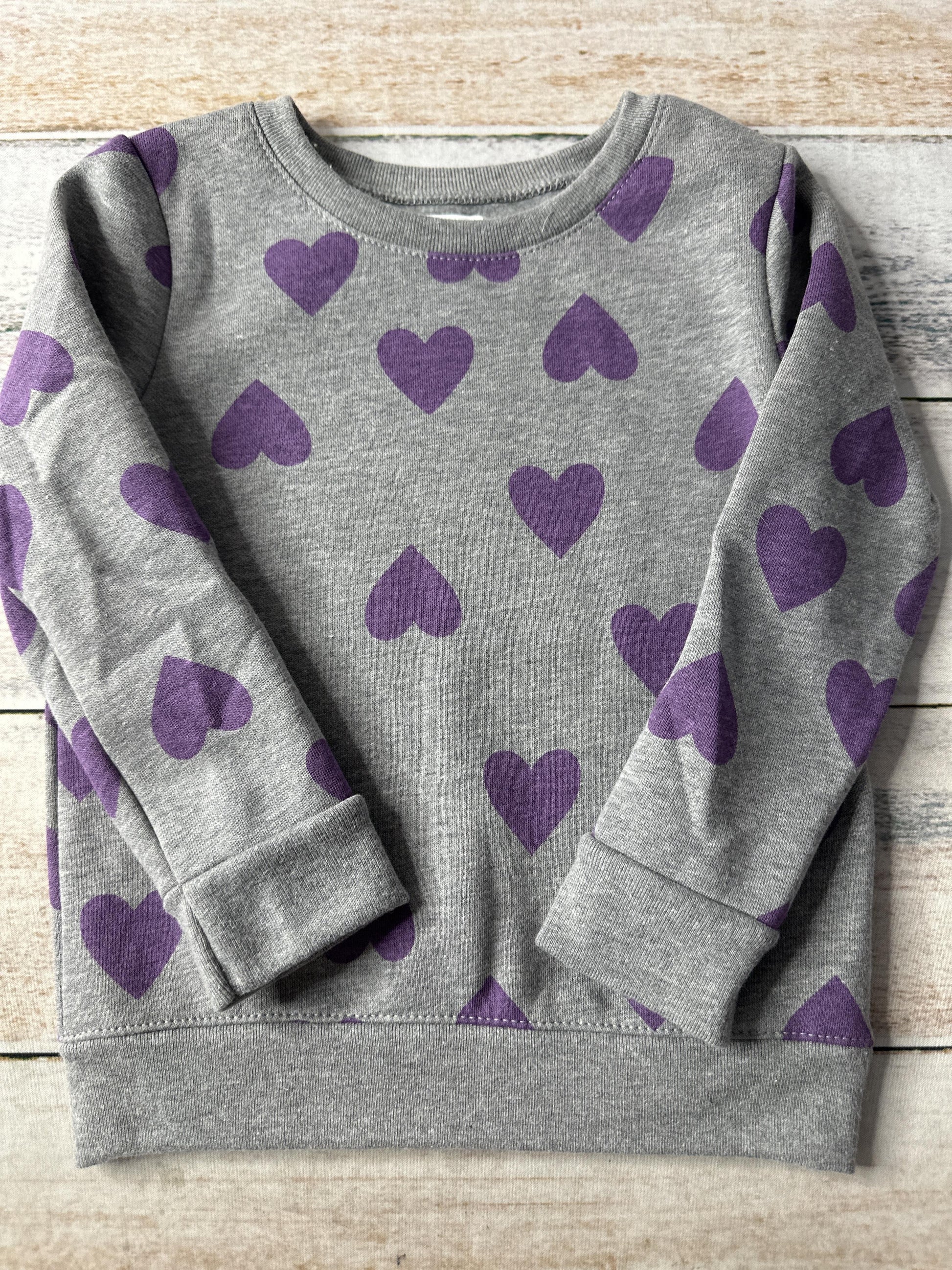 Garanimals Girls Grey | purple Sweater Size: 3T Grey | purple