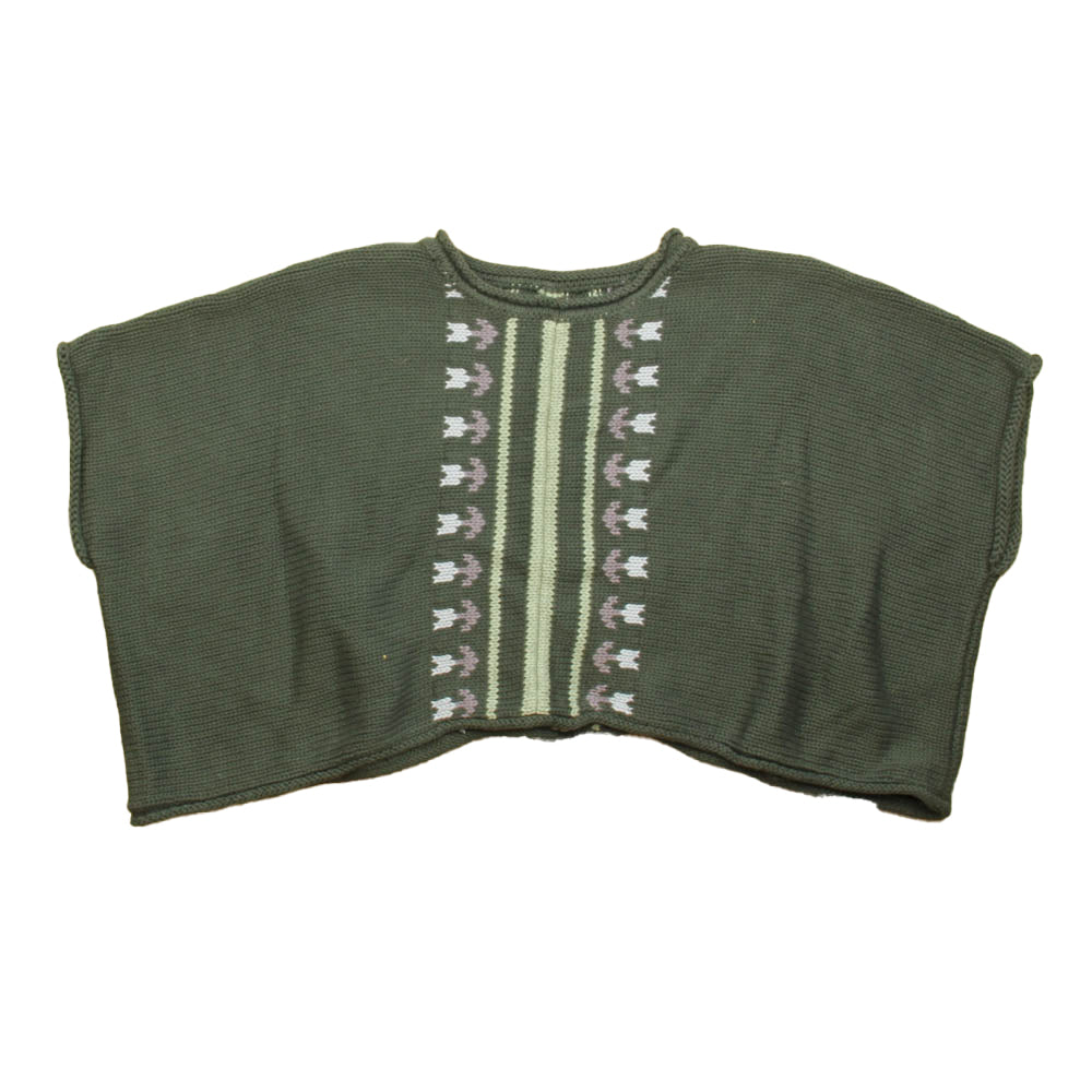 Tea Girls Grey | Purple Poncho Size: 4-5T Grey | Purple