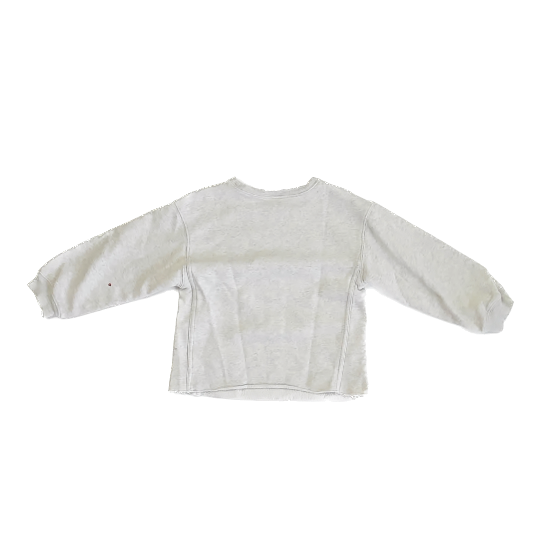 Gap Girls Grey | Rainbow Heart Sweatshirt Size: 5T Grey | Rainbow Heart
