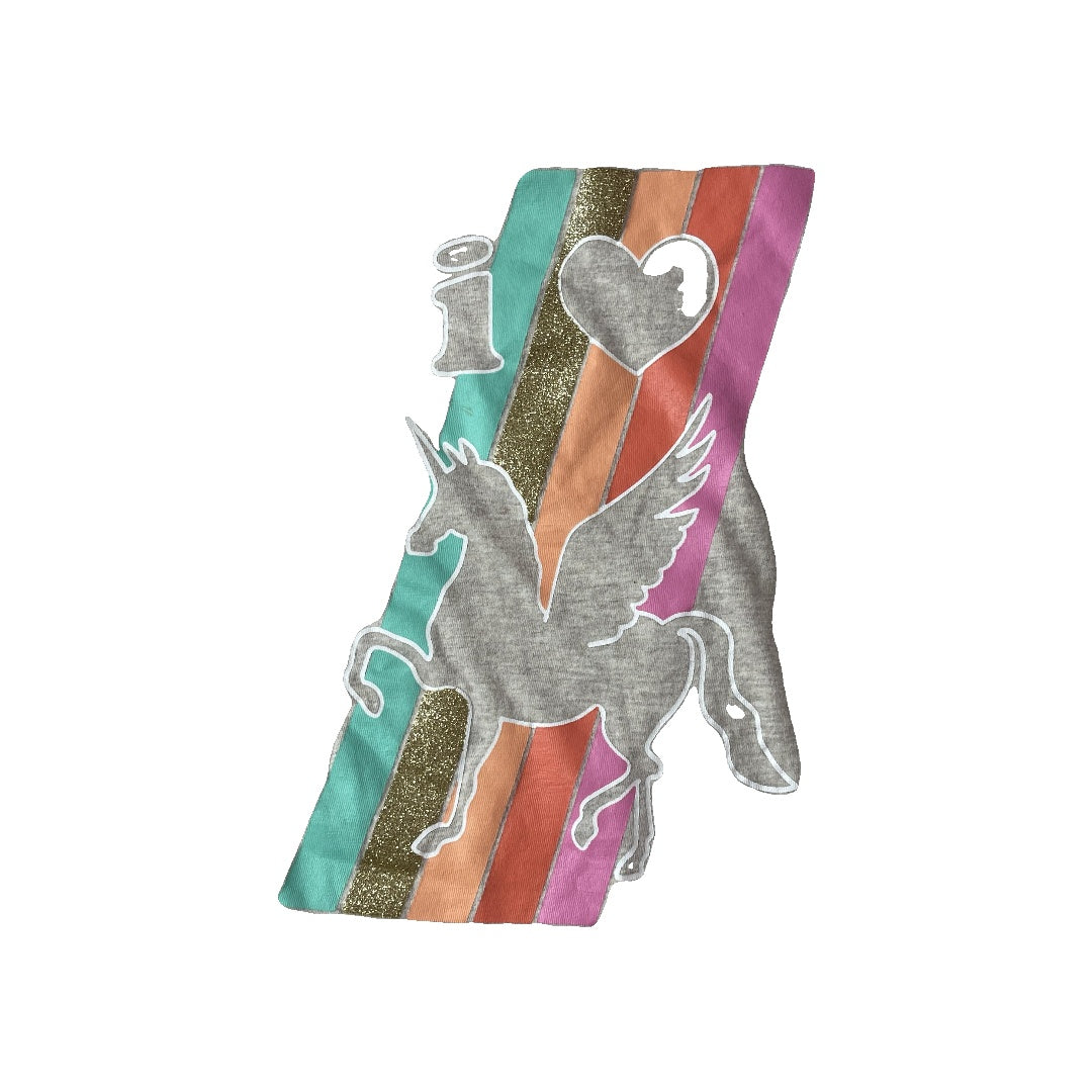 Crazy 8 Girls Grey | Rainbow | Unicorns T-Shirt Size: 5T Grey | Rainbow | Unicorns