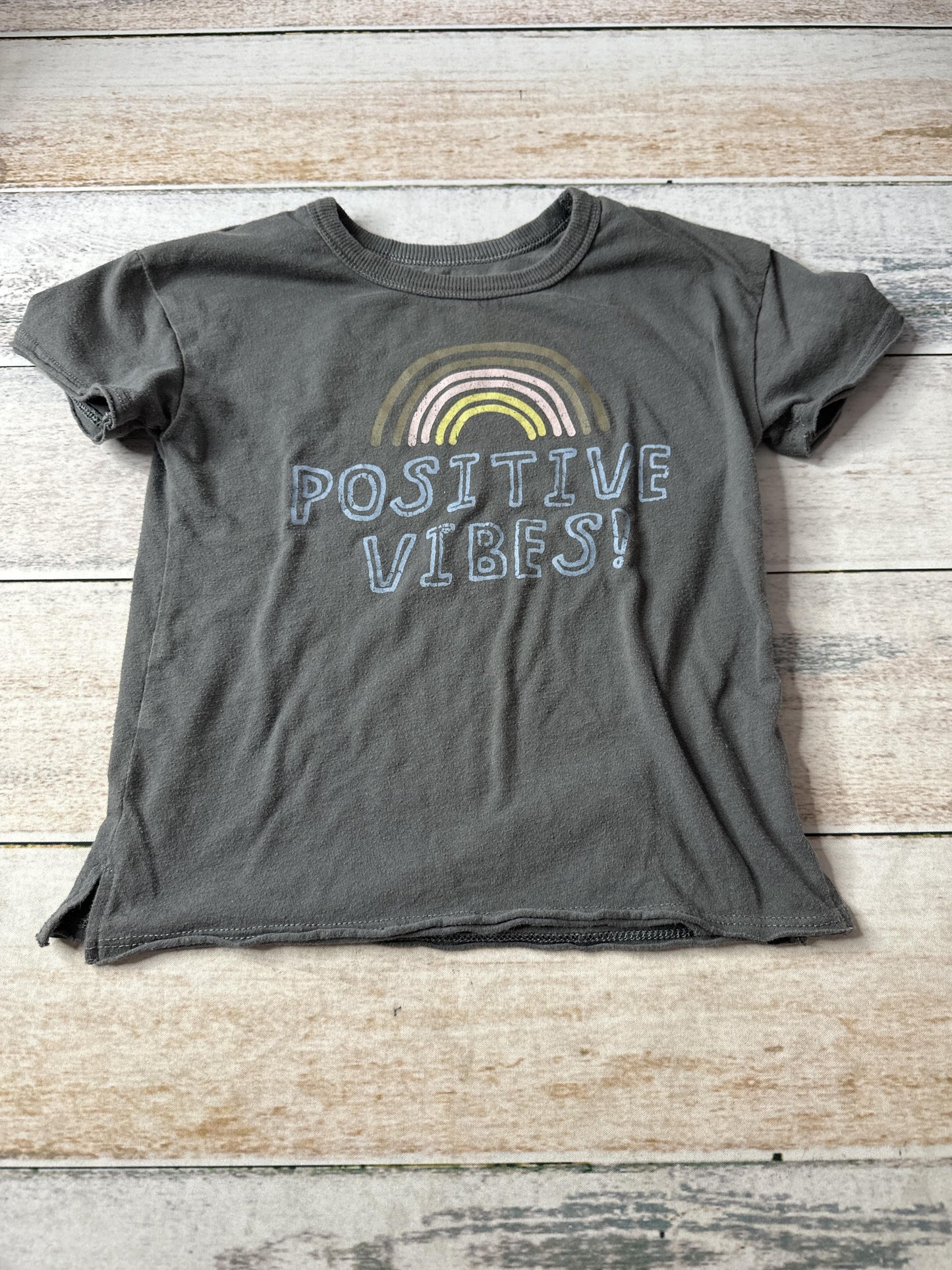 Art Class Girls Grey | Rainbow T-Shirt Size: 4T Grey | Rainbow