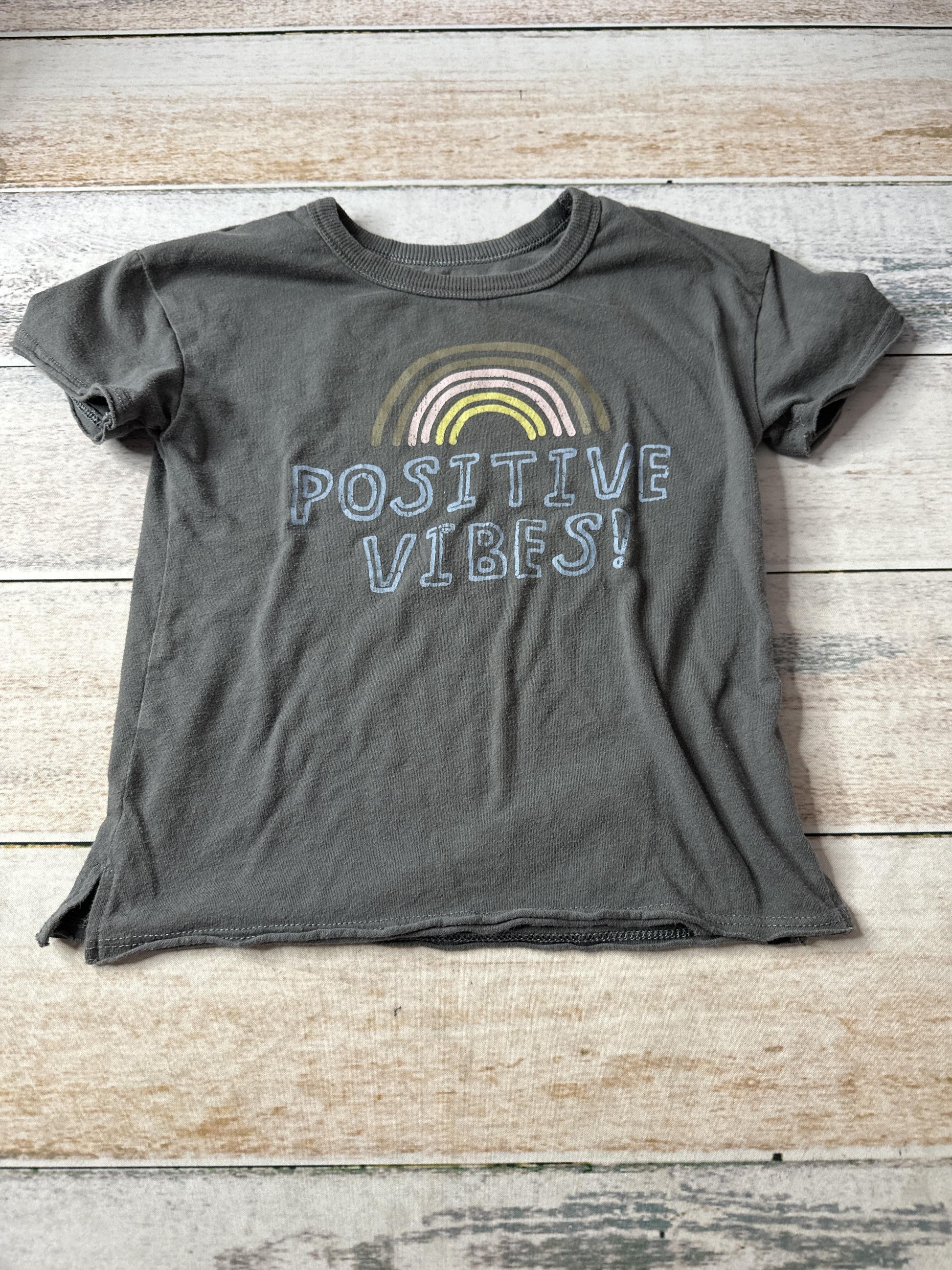 Art Class Girls Grey | Rainbow T-Shirt Size: 4T Grey | Rainbow