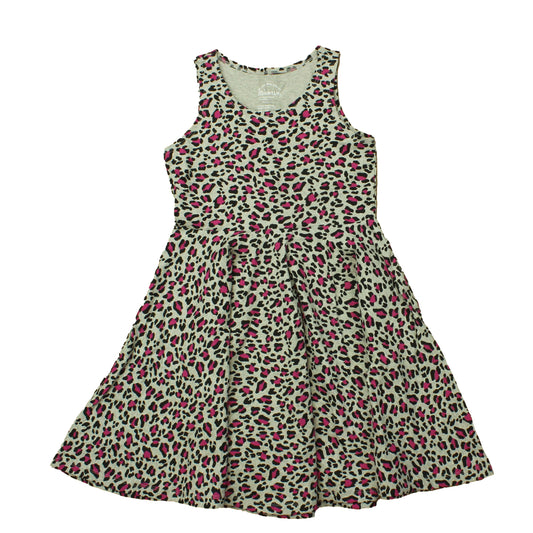 Mightly Girls Grey | Raspberry Dress Size: 4-5T Grey | Raspberry