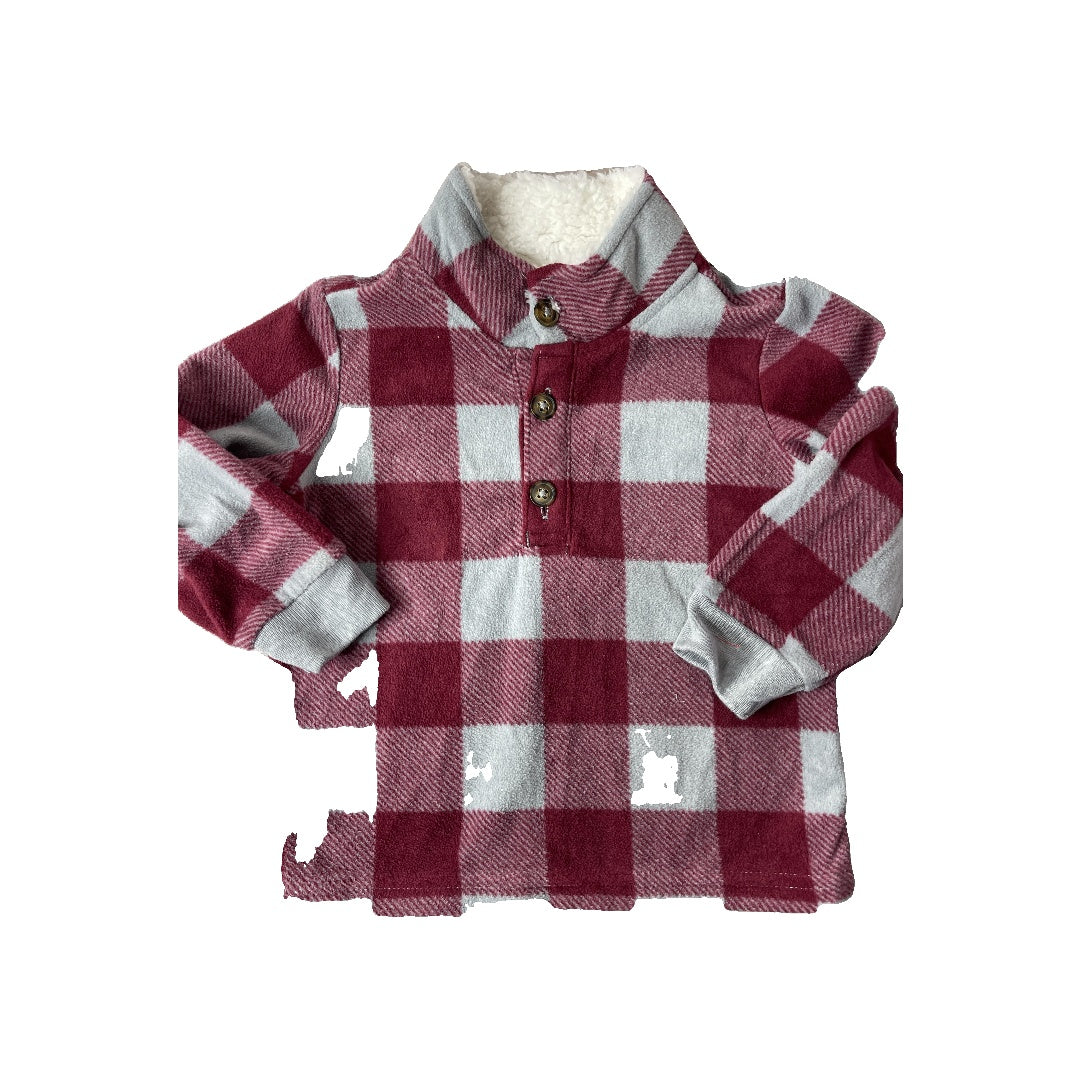 Carters Boys Grey | Red Sweater Size: 18 months Grey | Red