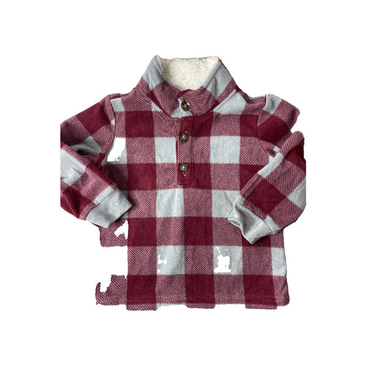 Carters Boys Grey | Red Sweater Size: 18 months Grey | Red