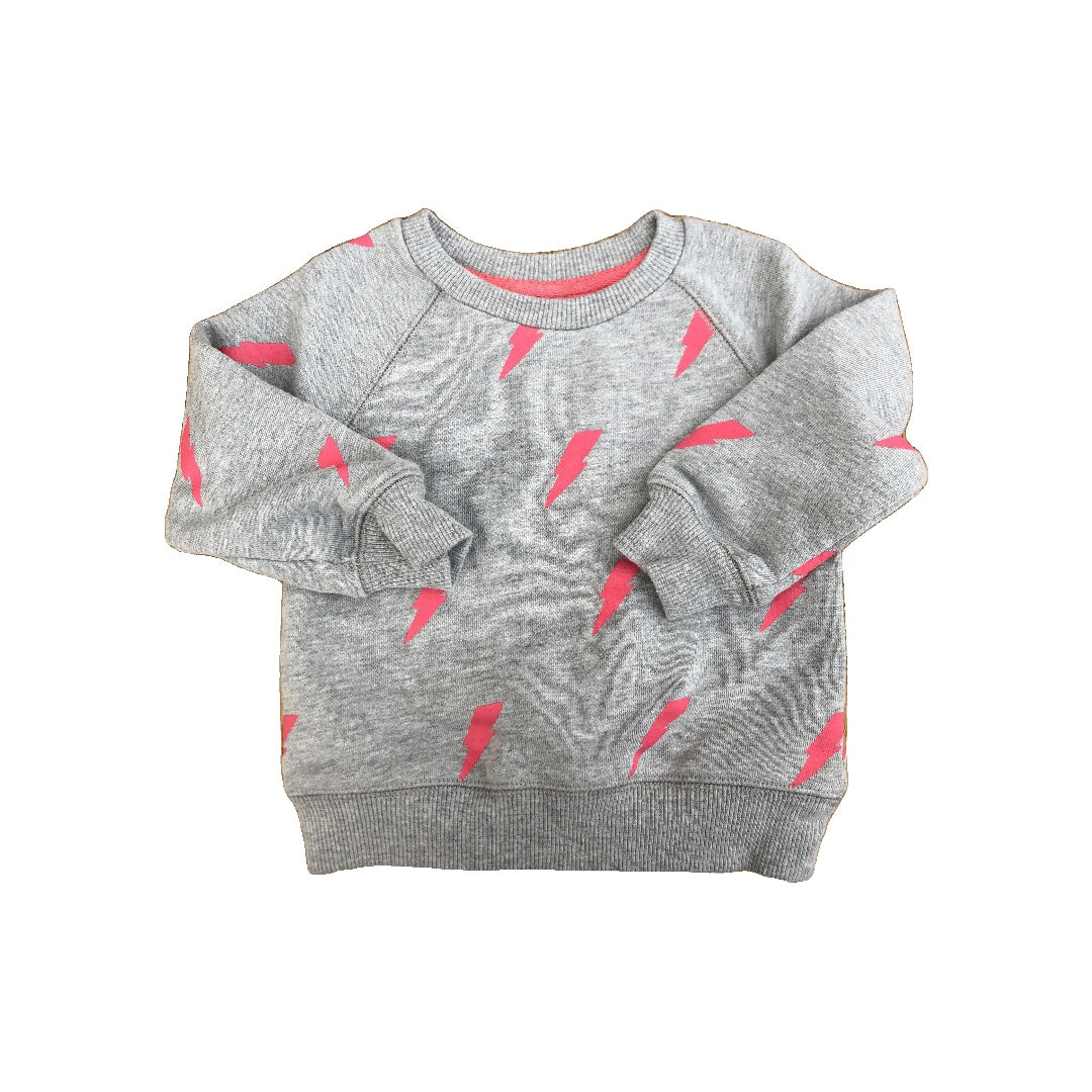 Little Starters Boys Grey | Red Sweatshirt Size: 12-18 months Grey | Red