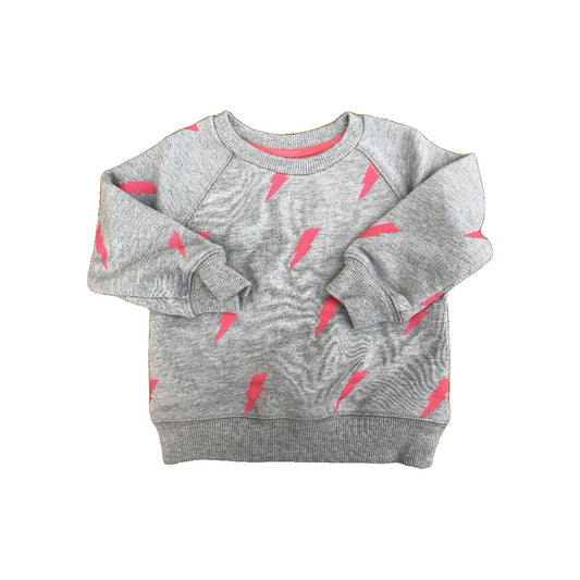 Little Starters Boys Grey | Red Sweatshirt Size: 12-18 months Grey | Red