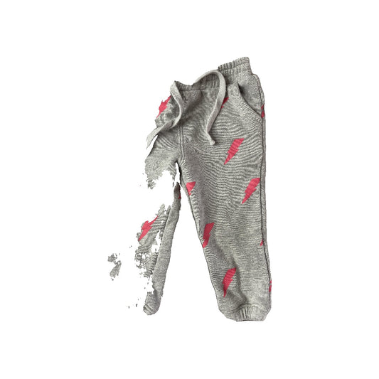 Little Starters Boys Grey | Red Pants Size: 12-18 months Grey | Red
