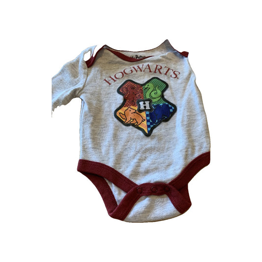 Boys Grey | Red Onesie Size: 0-3 months Grey | Red