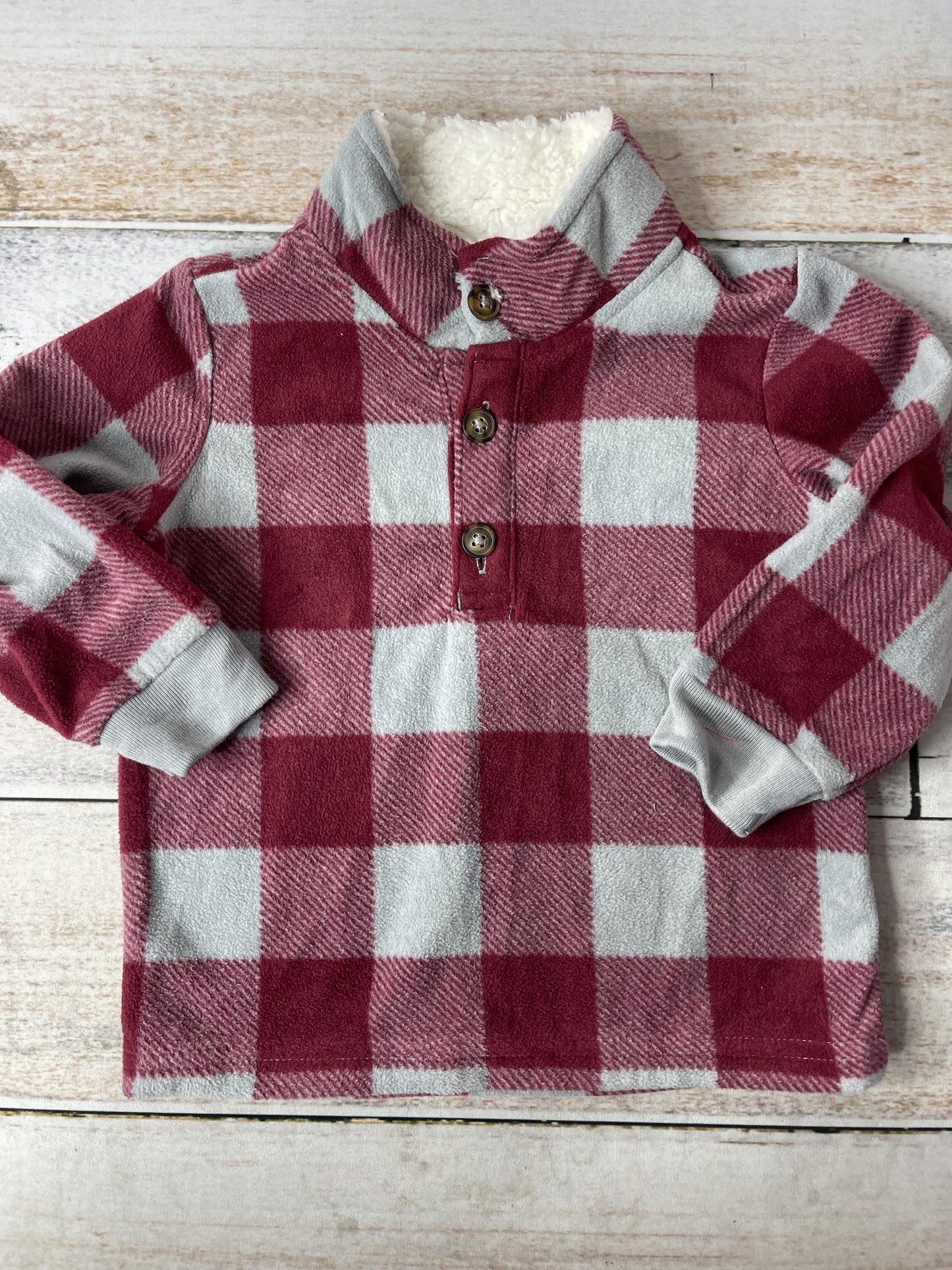 Carters Boys Grey | Red Sweater Size: 18 months Grey | Red