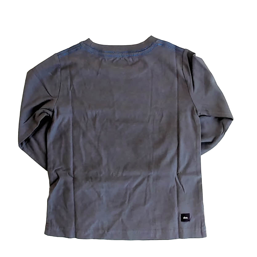 Tea Collection Boys Grey Rocket Long Sleeve T-Shirt Size: 18-24 Months Grey Rocket