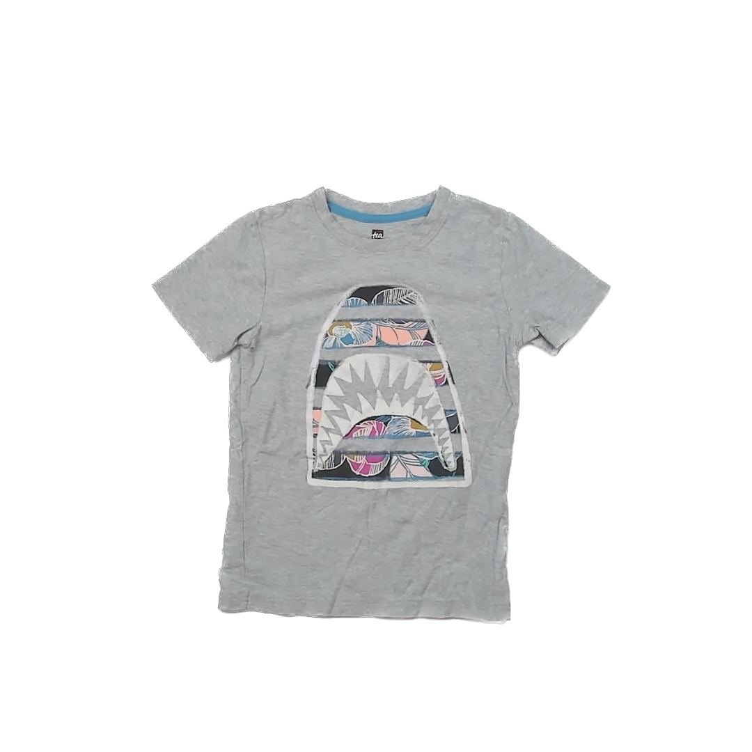 Tea Collection Boys Grey | Shark T-Shirt Size: 8 Years Grey | Shark