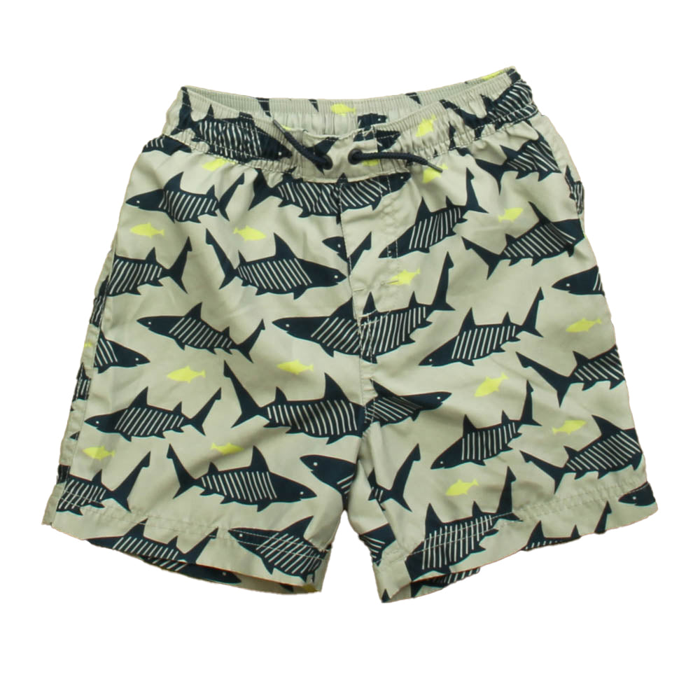 Tea Boys Grey | Sharks Trunks Size: 6 Years