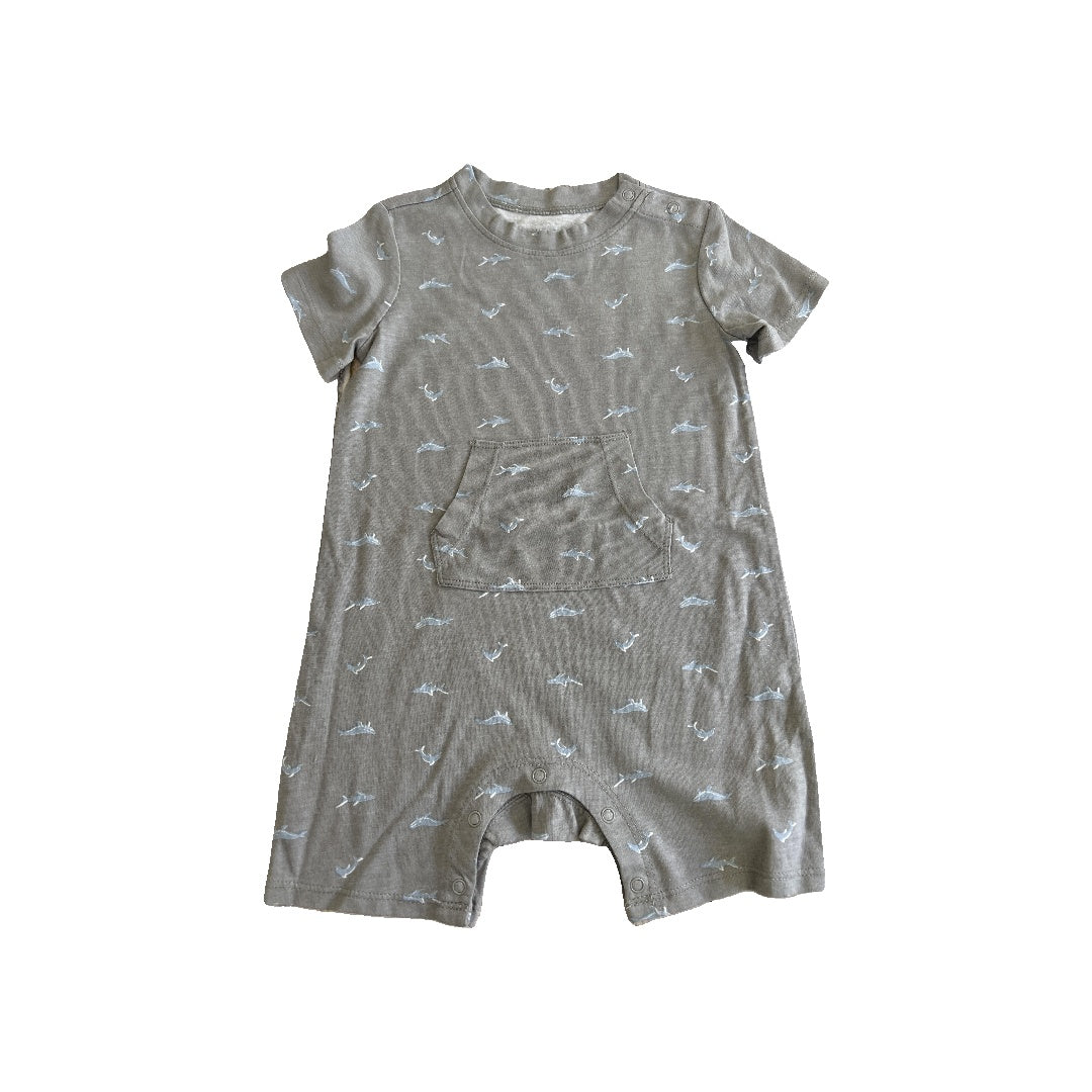 Nordstrom Boys Grey | Sharks Romper Size: 12 months Grey | Sharks