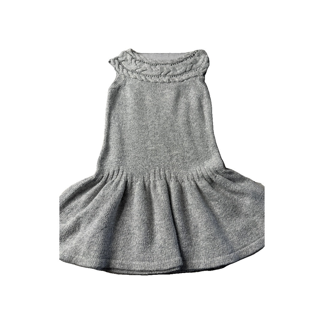 H&M Girls Grey | Silver Dress Size: 3T Grey | Silver