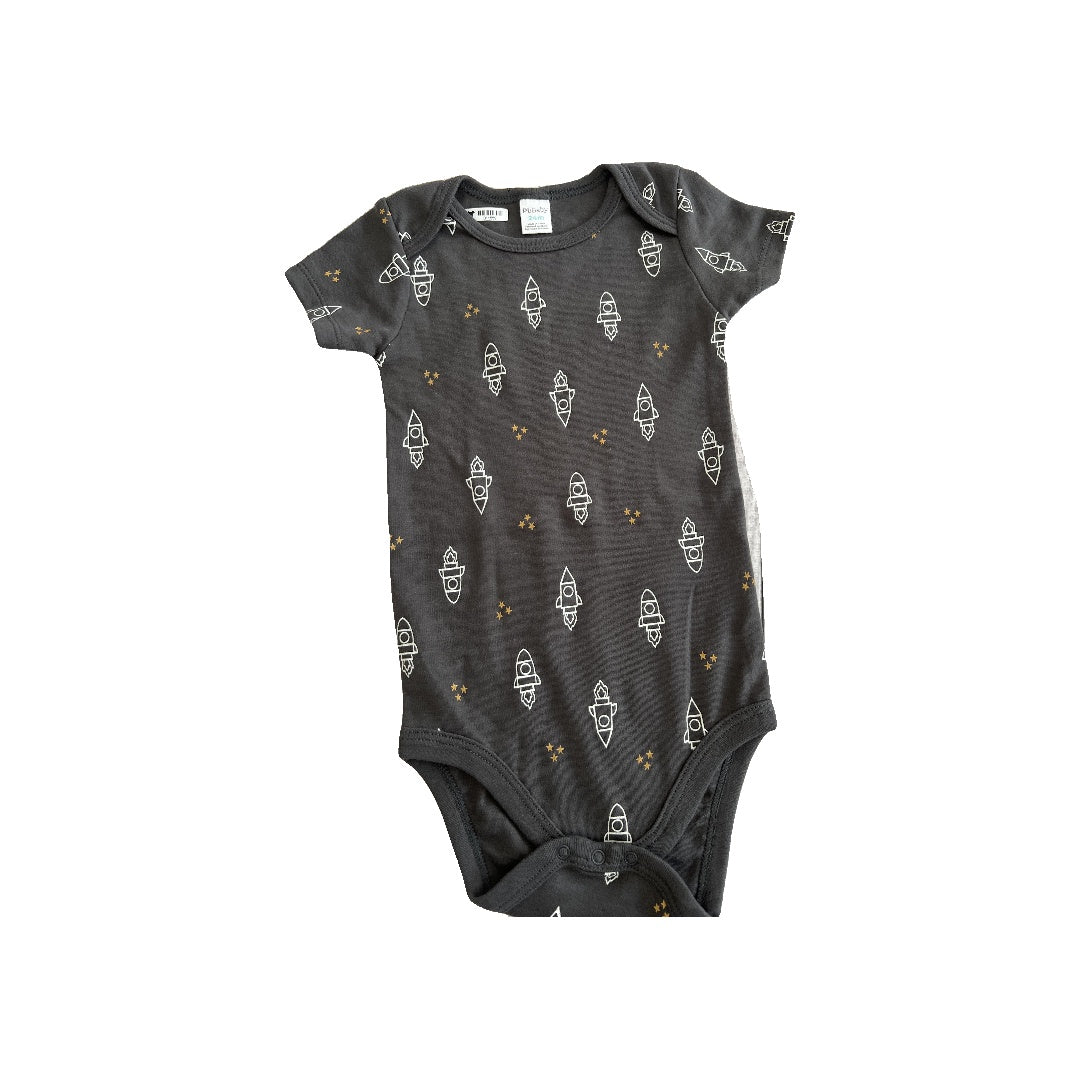 PL Baby Unisex Grey | Space Onesie Size: 24 months Grey | Space