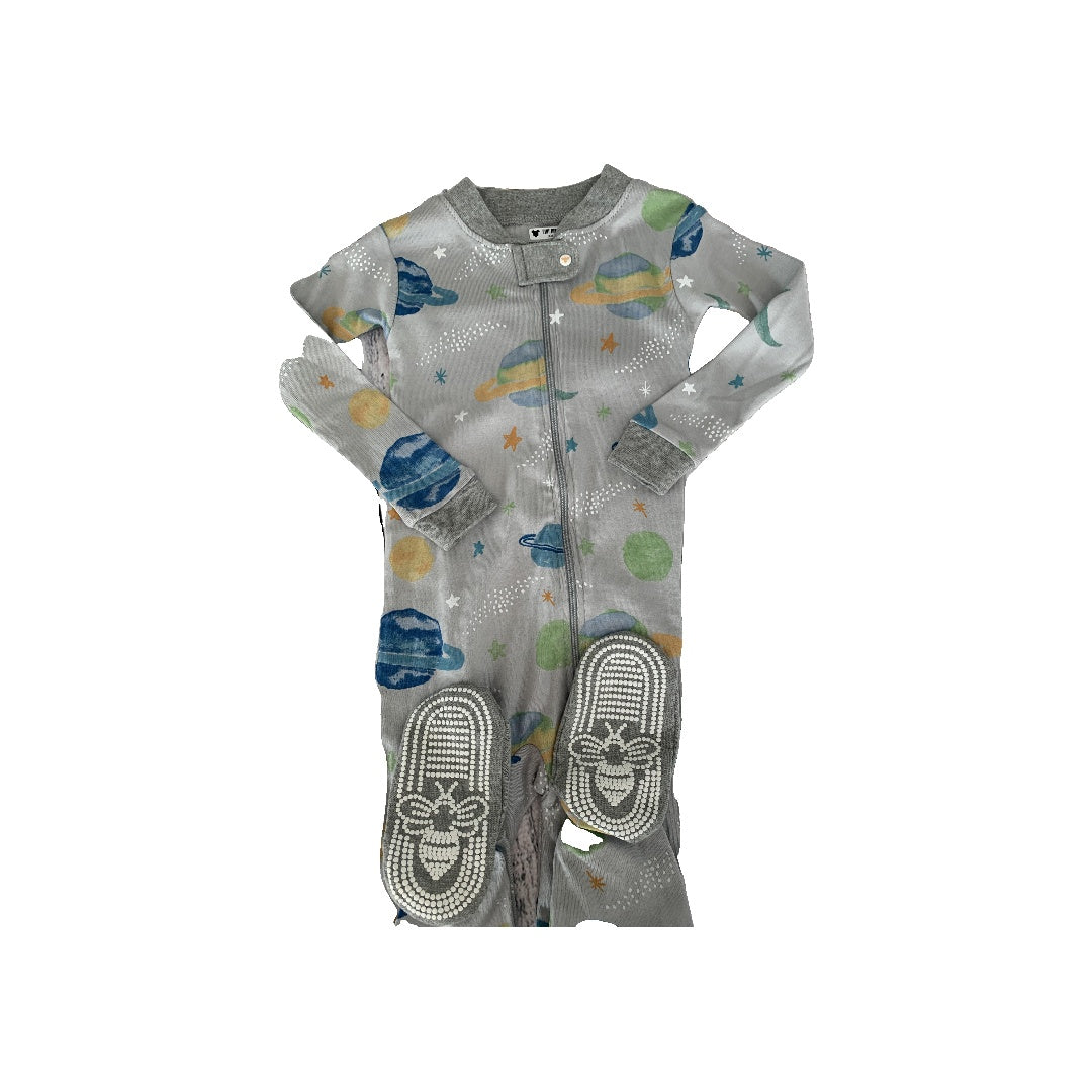 Burt's Bees Boys Grey | Space Pajamas Size: 18 months Grey | Space