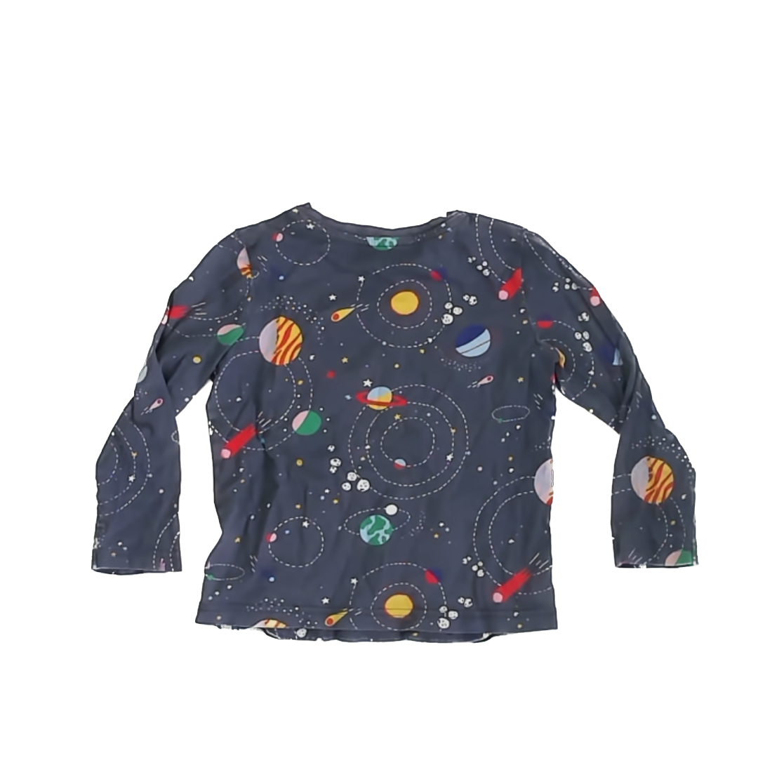 Mini Boden Boys Grey | Space Long Sleeve T-Shirt Size: 5-6 Years Grey | Space