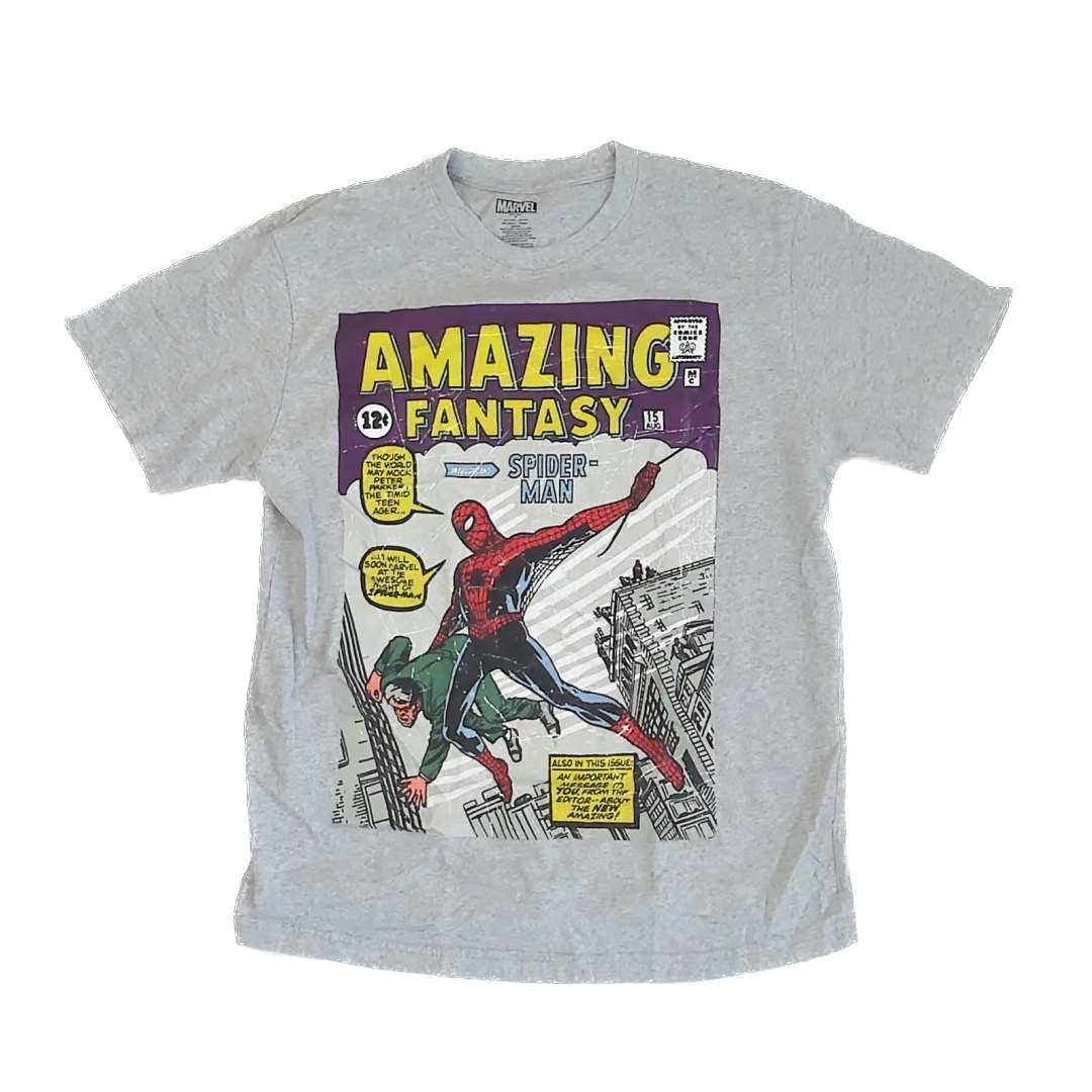 Marvel Boys Grey | Spiderman T-Shirt Size: M Grey | Spiderman