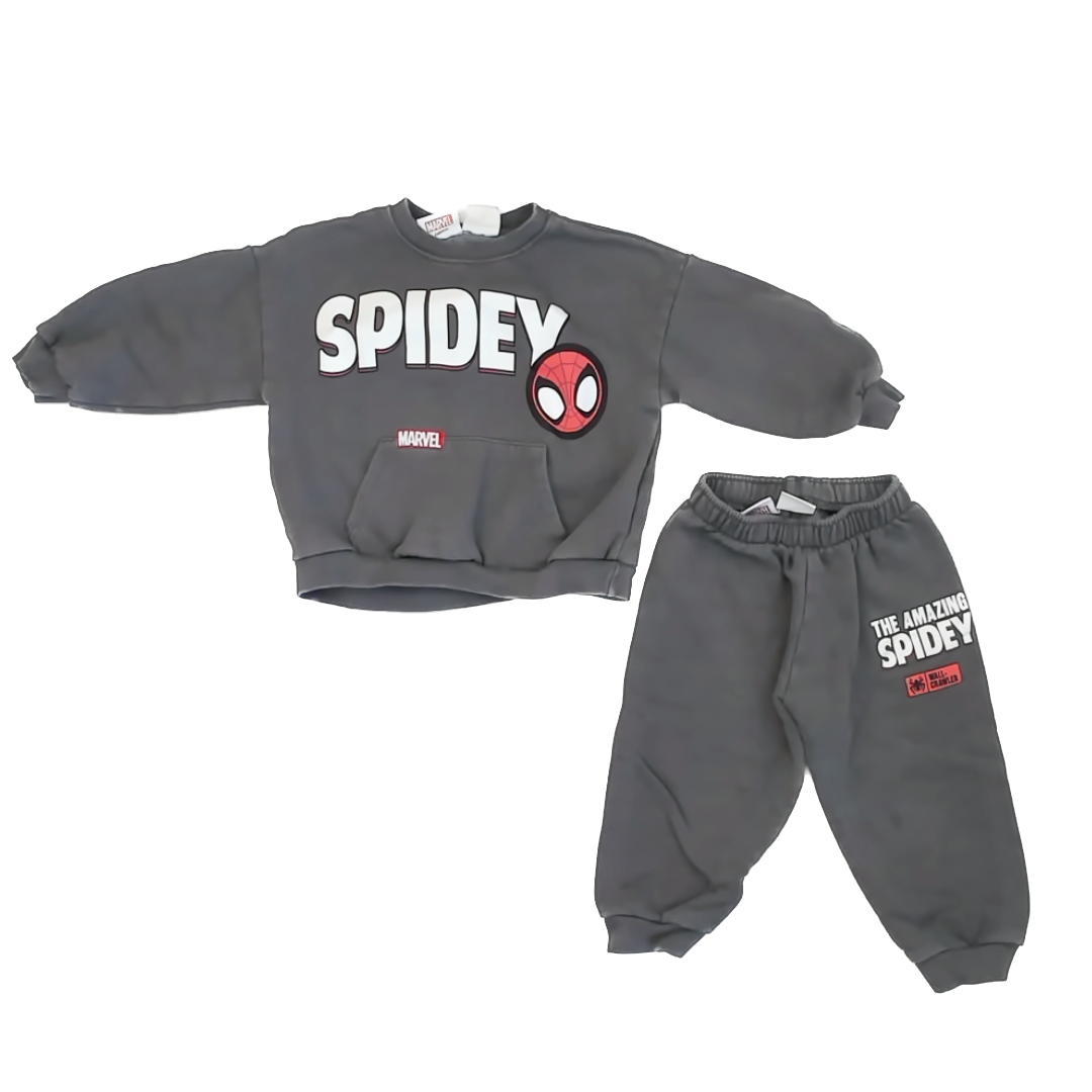 Marvel Boys Grey | Spiderman Apparel Sets Size: 3T Grey | Spiderman