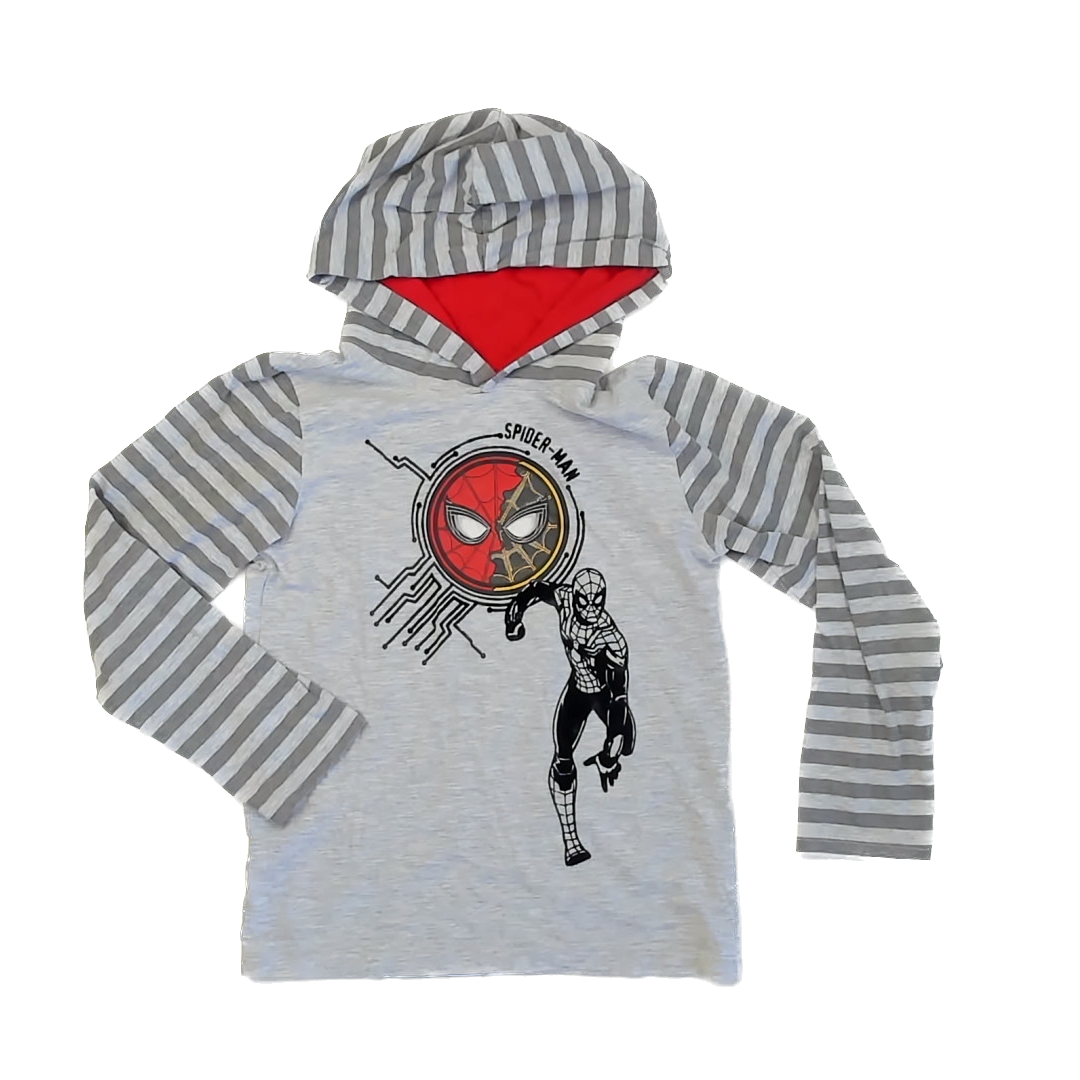 Spiderman Boys Grey | Spiderman Hoodie Size: 10-12 Years Grey | Spiderman