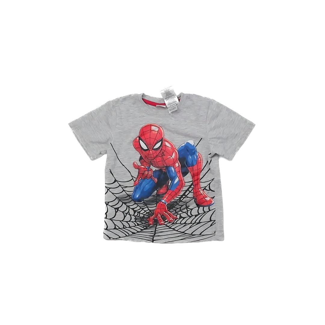 Marvel Boys Grey | Spiderman T-Shirt Size: 4T Grey | Spiderman