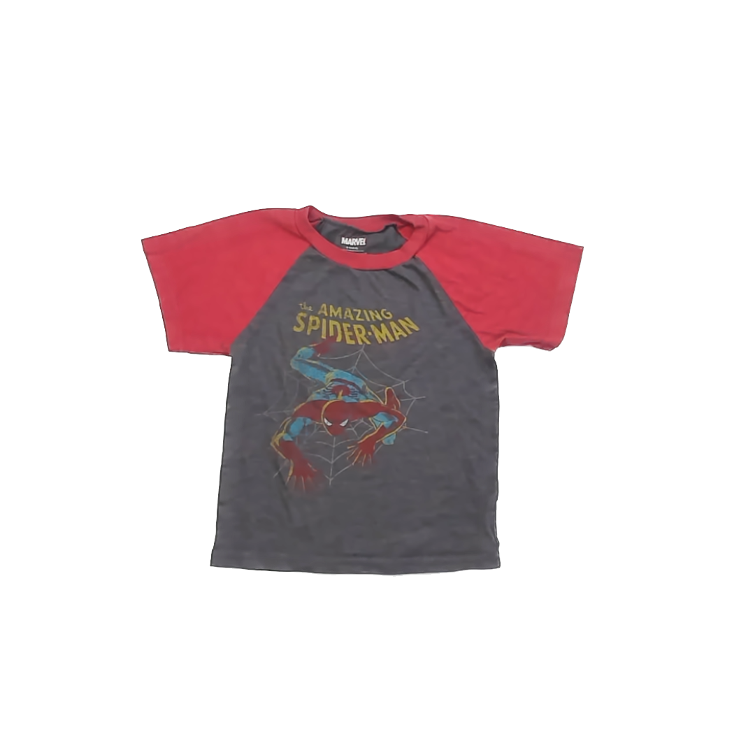Marvel Boys Grey Spiderman T-Shirt Size: 4T Grey Spiderman