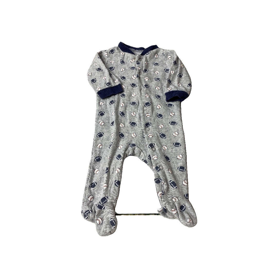 Carters Boys Grey | Sports Pajamas Size: 3 months Grey | Sports