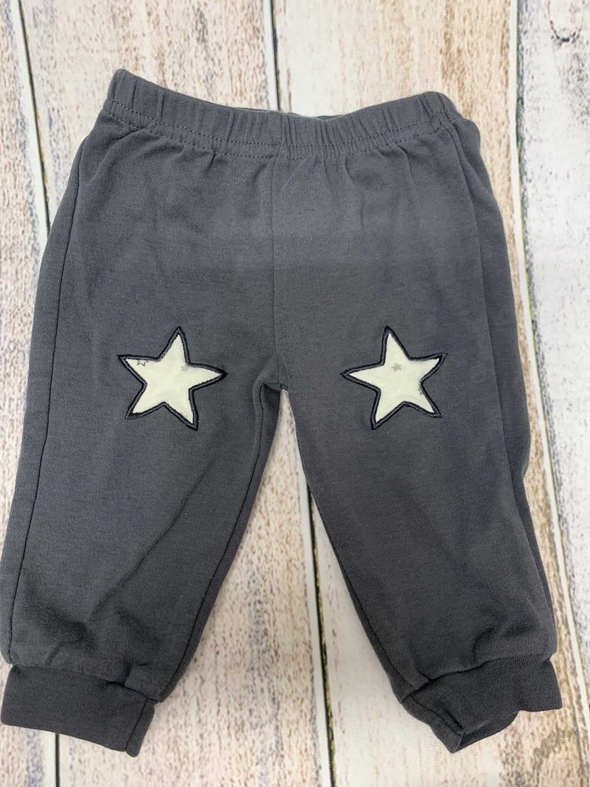 asher and olivia Unisex Grey | Stars Pants Size: 0-3 months Grey | Stars