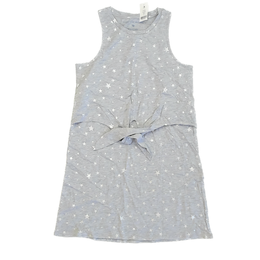 Rockets Of Awesome Girls Grey Stars Dress Size: 10 Years Grey Stars