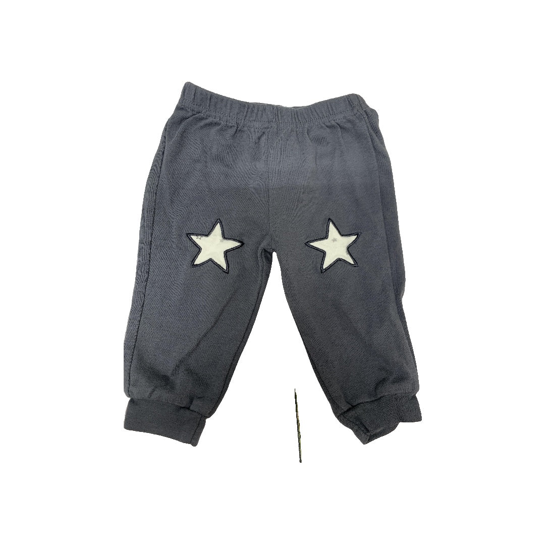 asher and olivia Unisex Grey | Stars Pants Size: 0-3 months Grey | Stars