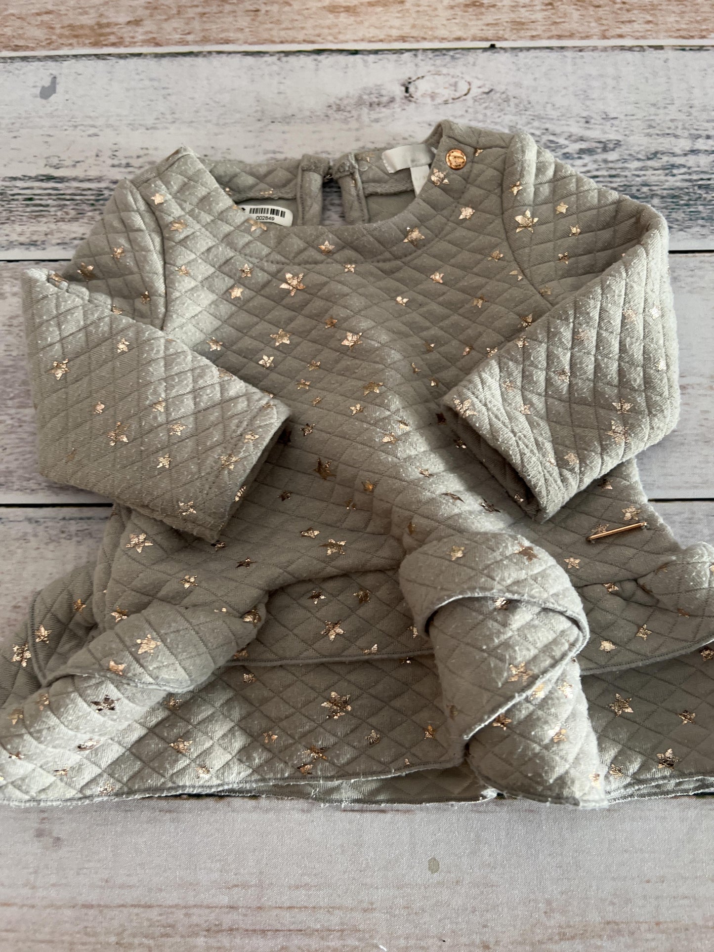 Tahari Girls Grey | Stars Sweater Size: 6-9 months Grey | Stars