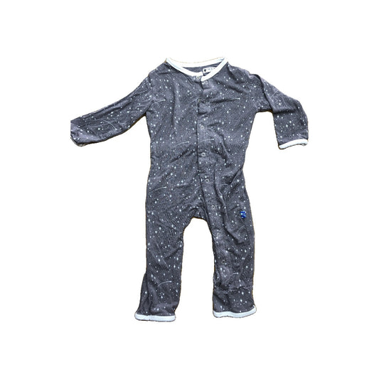 KicKee Pants Unisex Grey | Stars Pajamas Size: 6-12 months Grey | Stars