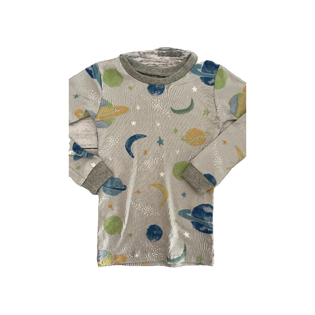 Burt's Bees Boys Grey | Stars Pajamas Size: 2T Grey | Stars