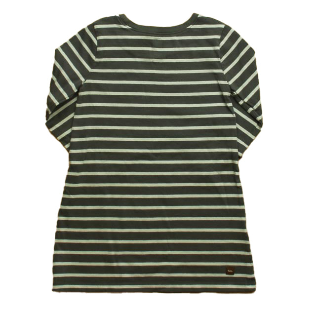 Tea Girls Grey | Stripes Dress Size: 3T