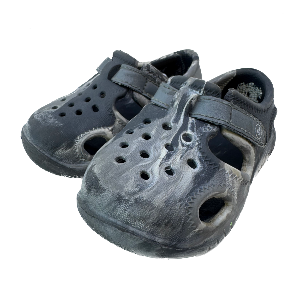 Unknown Boys Grey Tie Dye Sandals Size: 4 Infant Grey Tie Dye