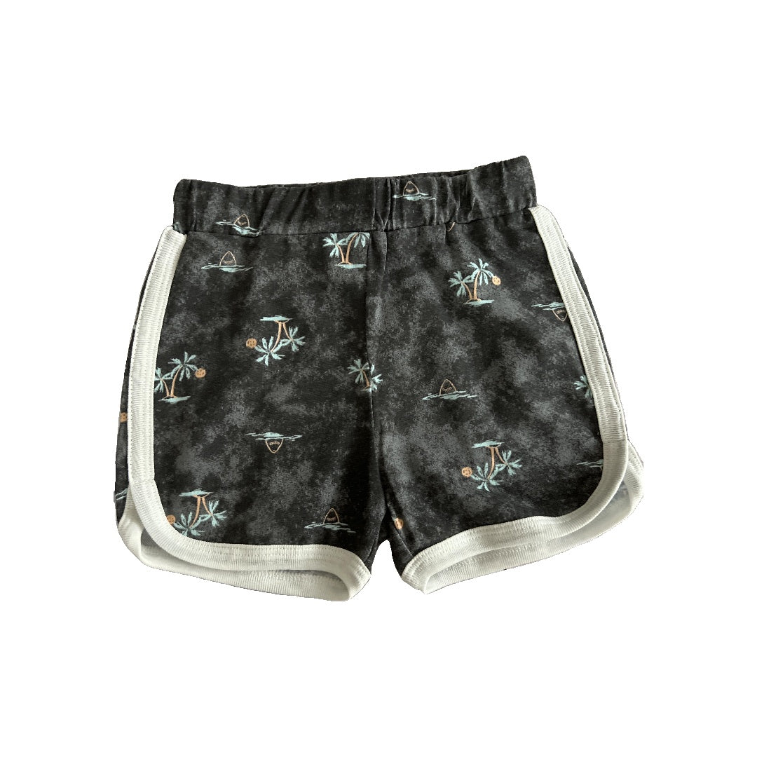 Mini Heroes Boys Grey | Tropical Shorts Size: 2T Grey | Tropical