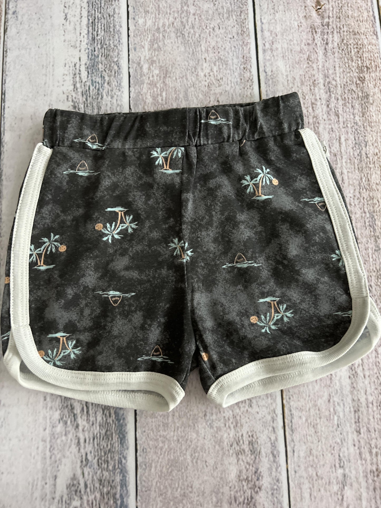 Mini Heroes Boys Grey | Tropical Shorts Size: 2T Grey | Tropical