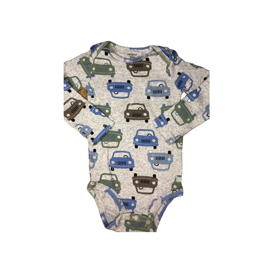Carters Unisex Grey | Trucks Onesie Size: 24 months Grey | Trucks