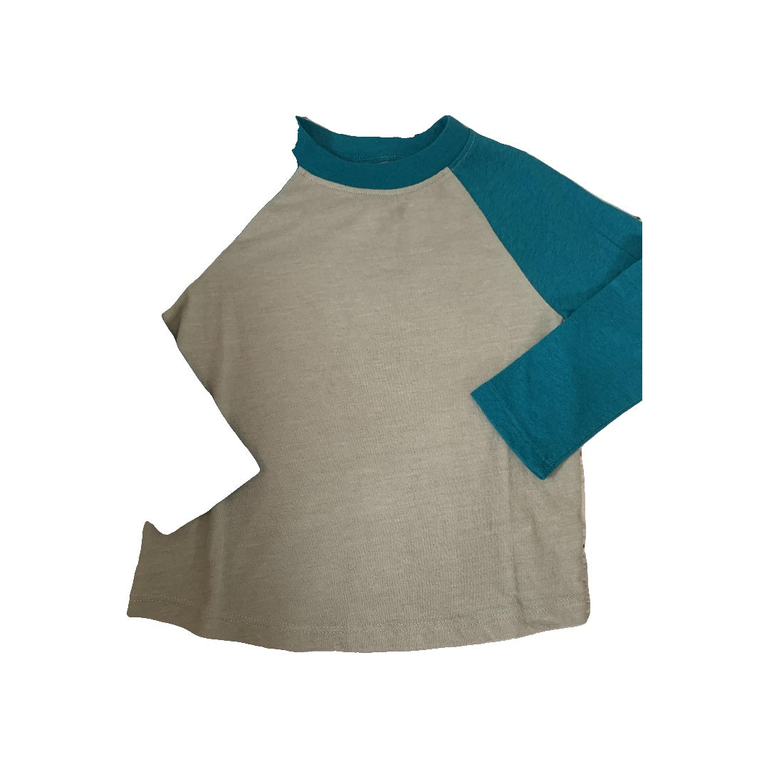Tucker + Tate Boys Grey | Turquoise Long Sleeve Shirt Size: 2T Grey | Turquoise