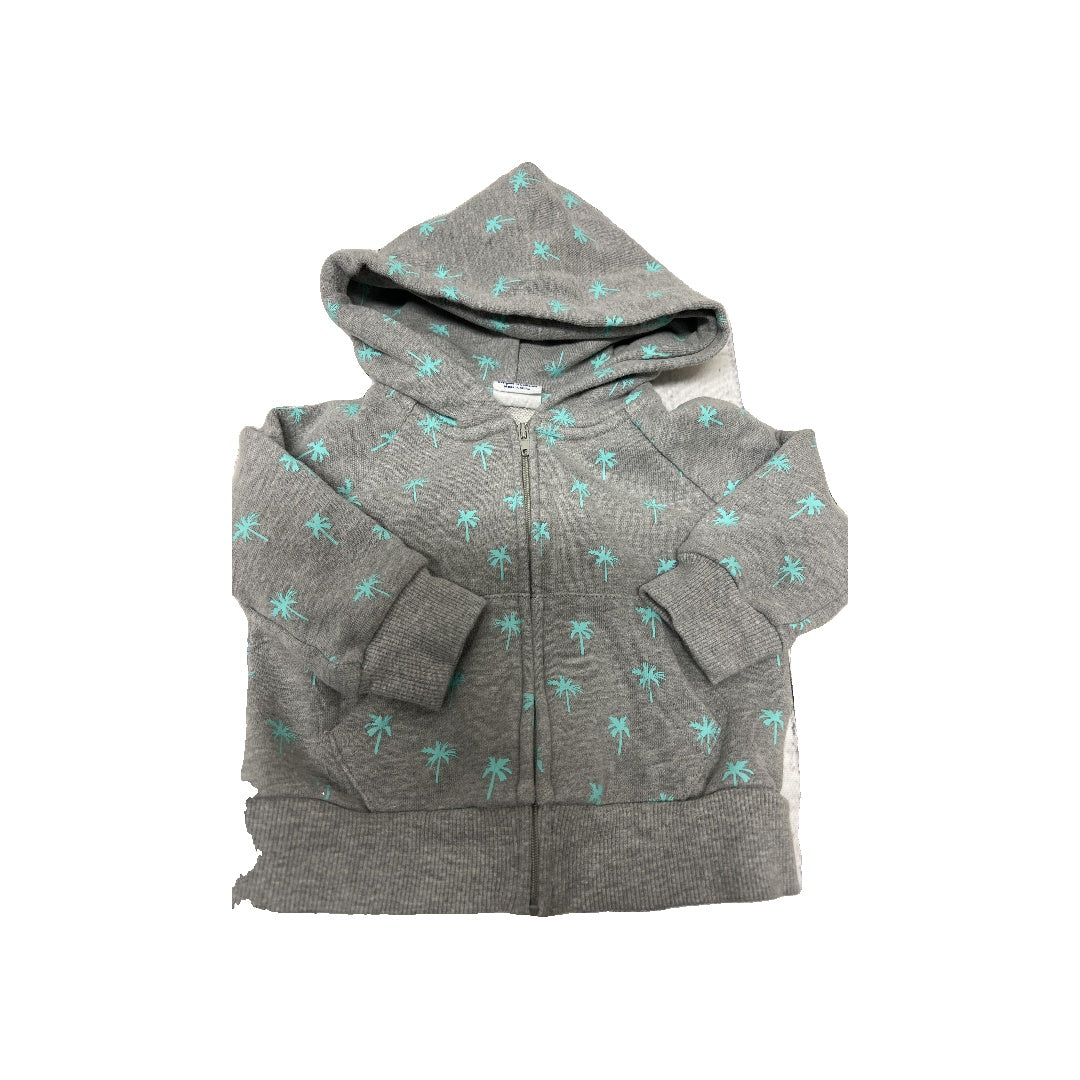 Little Starters Unisex Grey | Turquoise Hoodie Size: 6-12 months Grey | Turquoise