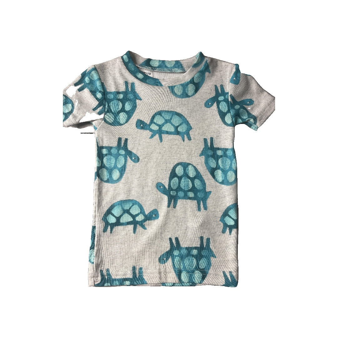Carters Unisex Grey | Turquoise Pajamas Size: 2T Grey | Turquoise