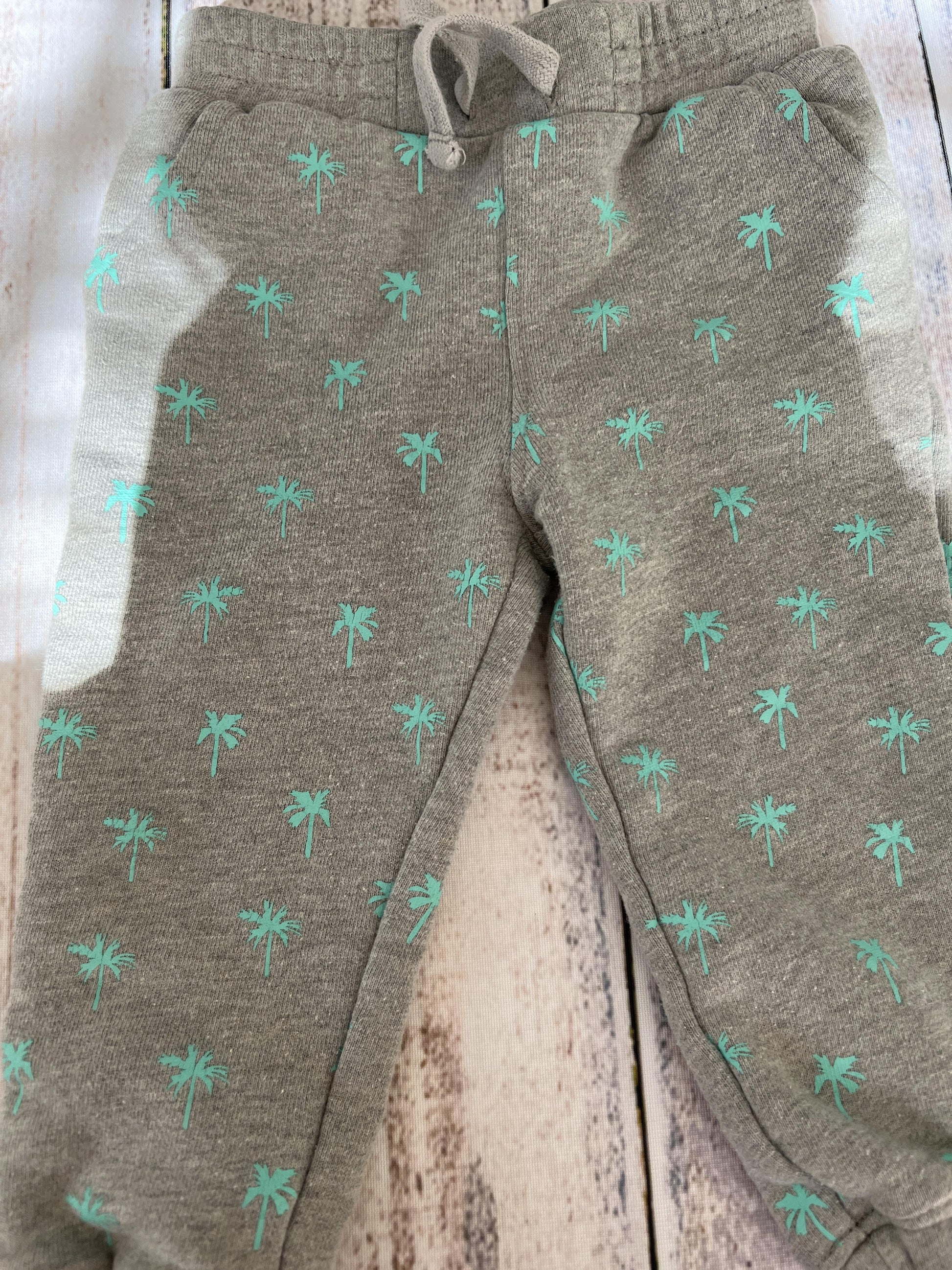 Little Starters Girls Grey | Turquoise Pants Size: 12-18 months Grey | Turquoise